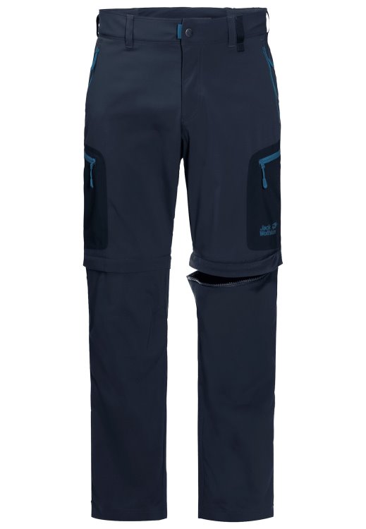 Activate Light Zip Off Men Fashion Brand Jack Wolfskin Night Blue