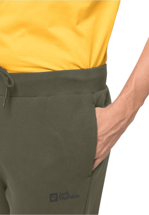 Best Dusty Olive Brand Jack Wolfskin Essential Sweat Pants M