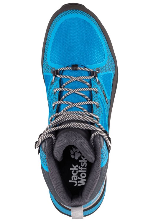 Force Striker Texapore Mid M Collections Blue-Lime Brand Jack Wolfskin