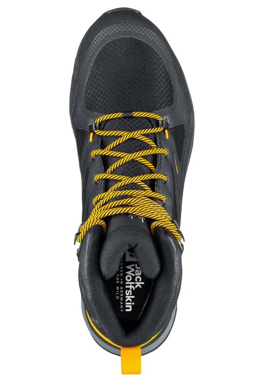 Black-Burly Yellow Xt Brand Jack Wolfskin Best Force Striker Texapore Mid M