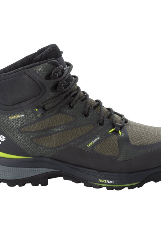 Brand Jack Wolfskin Force Striker Texapore Mid M New Lime-Dark Green