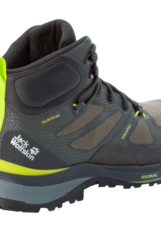 Brand Jack Wolfskin Force Striker Texapore Mid M New Lime-Dark Green