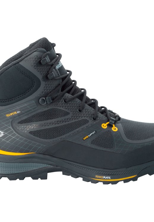 Brand Jack Wolfskin Black-Burly Yellow Xt Force Trekker Texapore Mid M Hot