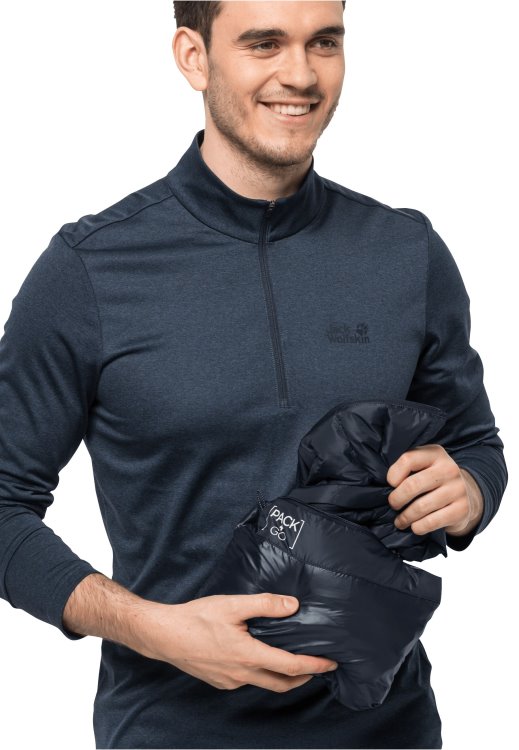 Night Blue Pack & Go Down Vest M Original Brand Jack Wolfskin