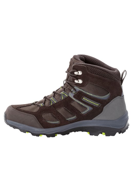 Dark Brown-Lime Brand Jack Wolfskin Vojo 3 Texapore Mid M Brand