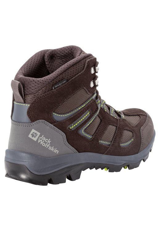 Dark Brown-Lime Brand Jack Wolfskin Vojo 3 Texapore Mid M Brand