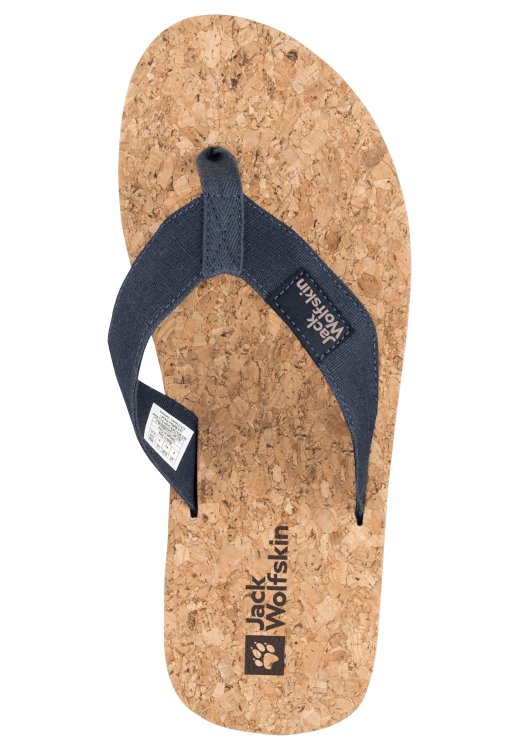 Blue-Cork Ecostride 2 Slipper M Brand Jack Wolfskin New