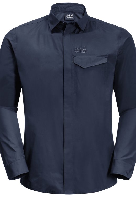 Brand Brand Jack Wolfskin Night Blue Lakeside Roll-up Shirt M