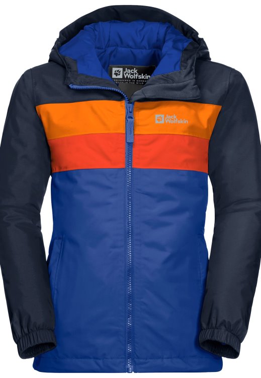 Brand Jack Wolfskin Four Lakes Jacket Kids Active Blue New