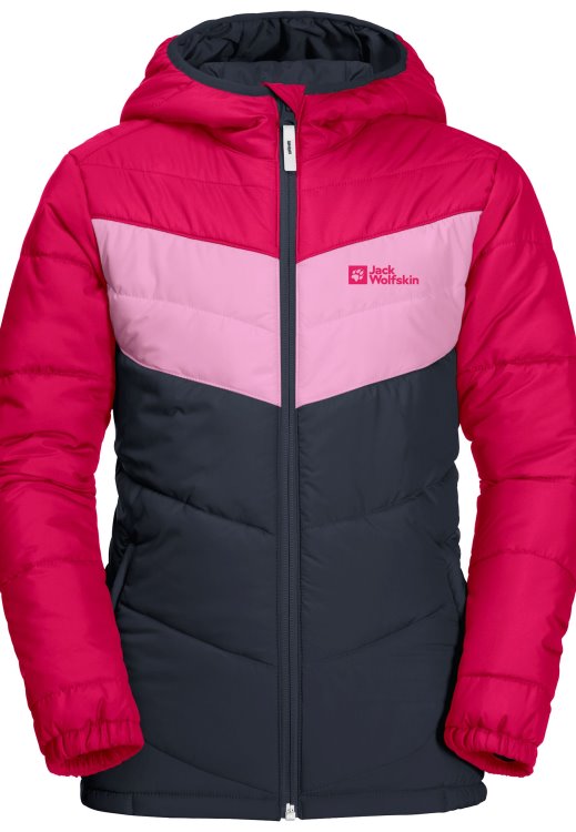 Brand Jack Wolfskin Three Hills Jacket Kids Pink Dahlia Original