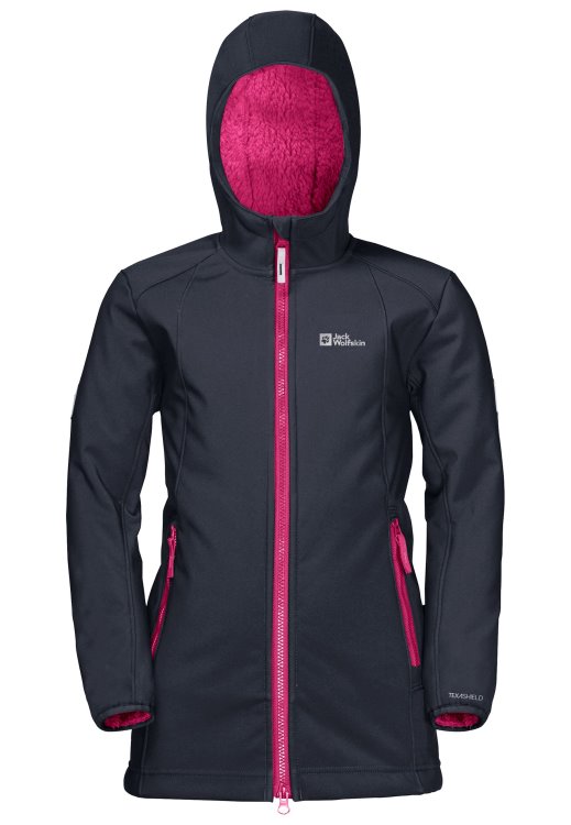 Kissekat Coat Girls Night Blue Brand Jack Wolfskin Origin