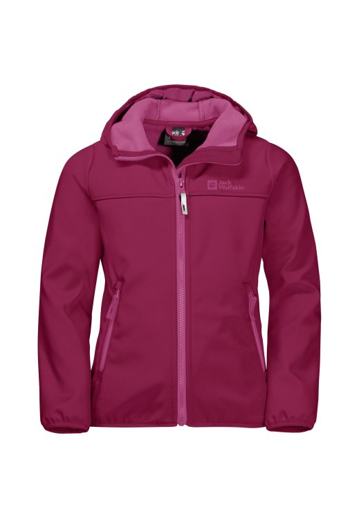 Brand Jack Wolfskin Dark Ruby Fourwinds Jacket Kids Hot