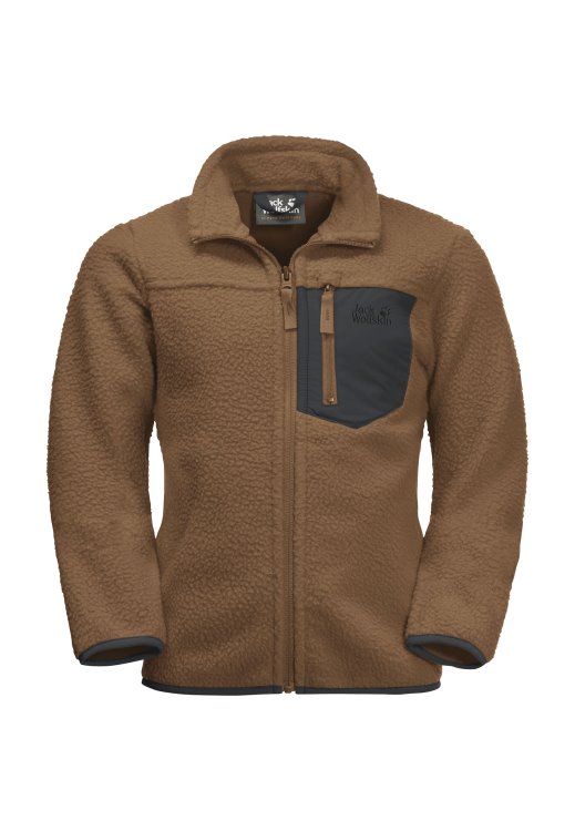 Ice Curl Jacket K Hot Walnut Brown Brand Jack Wolfskin