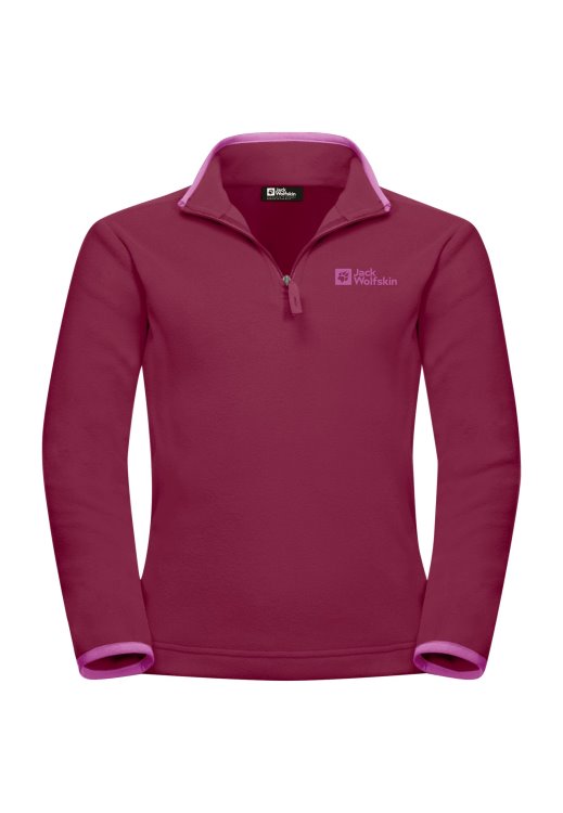Taunus Halfzip K Brand Jack Wolfskin Dark Ruby Brand