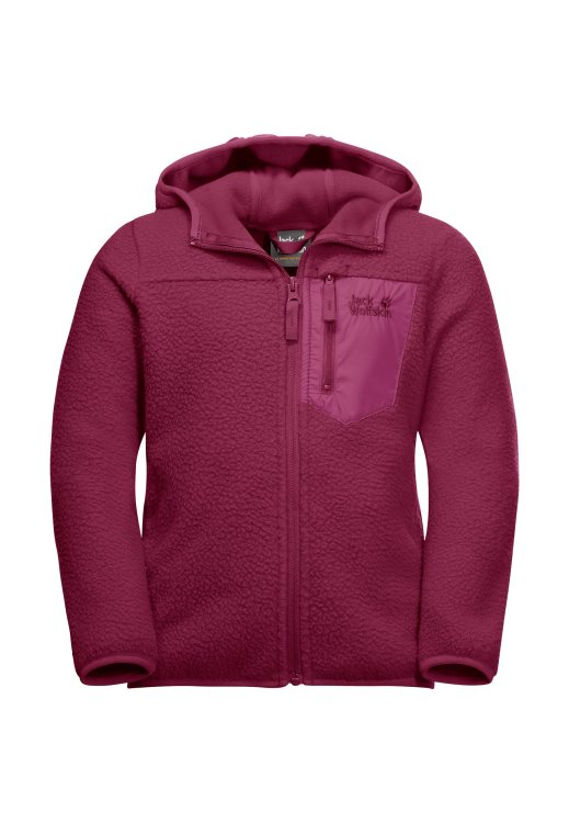Brand Jack Wolfskin Origin Dark Ruby Ice Curl Hood Jacket K