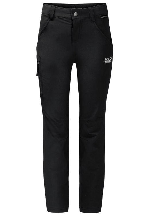 Activate Pants Kids Brand Black Brand Jack Wolfskin