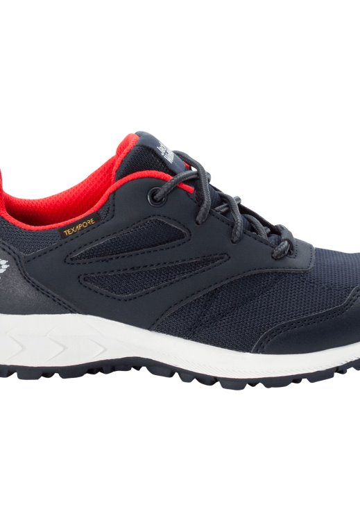 Best Woodland Texapore Low K Brand Jack Wolfskin Night Blue-Red