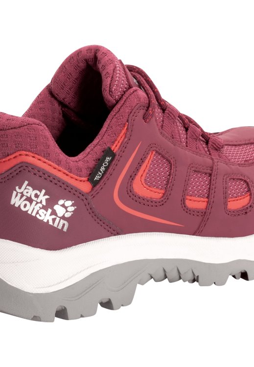 Vojo Texapore Low K Brand Jack Wolfskin Burgundy-Red