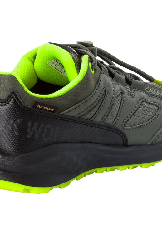 Khaki-Yellow Brand Jack Wolfskin Unleash 4 Speed Texapore K Brands