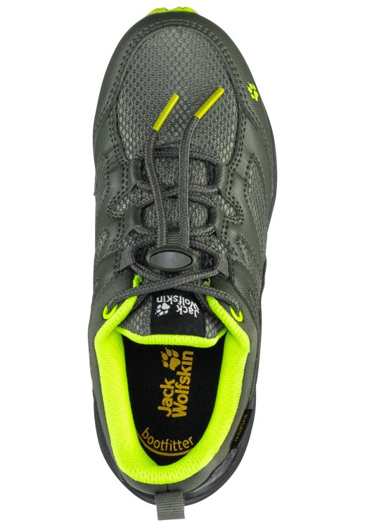 Khaki-Yellow Brand Jack Wolfskin Unleash 4 Speed Texapore K Brands