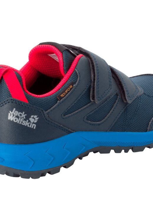 Origin Brand Jack Wolfskin Woodland Texapore Low Vc K Dark Blue-Red