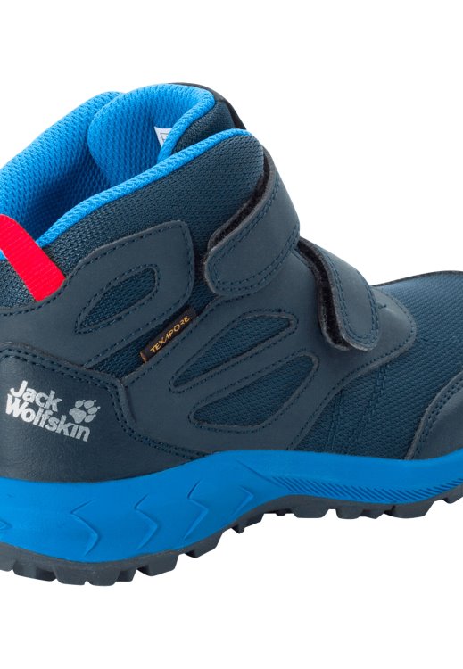 Woodland Texapore Mid Vc K Brand Jack Wolfskin Dark Blue-Red Brands