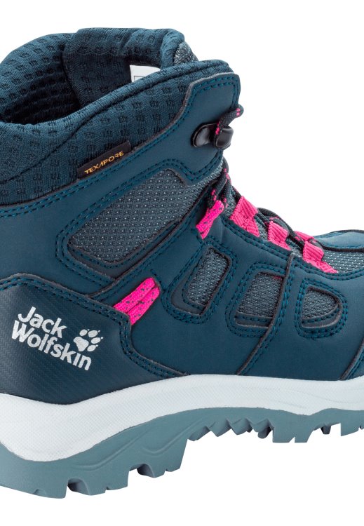 Vojo Texapore Mid K New Brand Jack Wolfskin Dark Blue-Pink