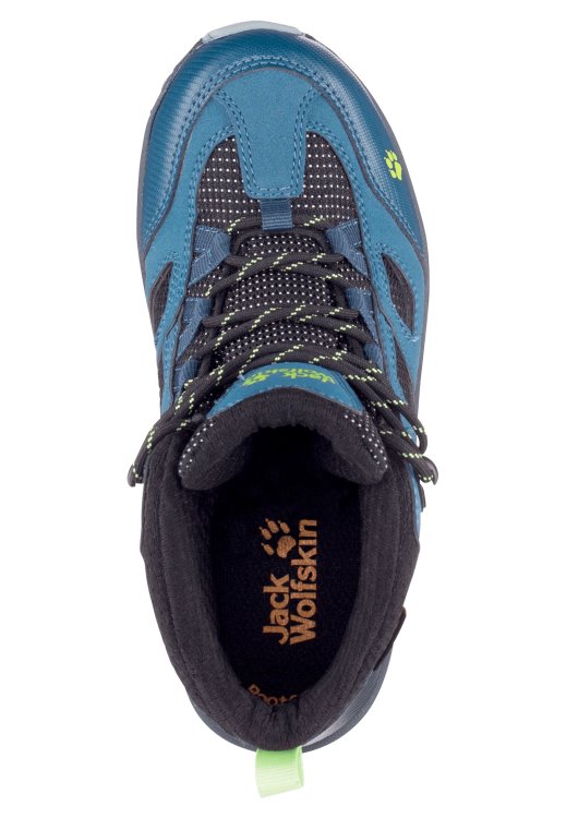 Vojo Texapore Mid K Fashion Dark Blue-Lime Brand Jack Wolfskin