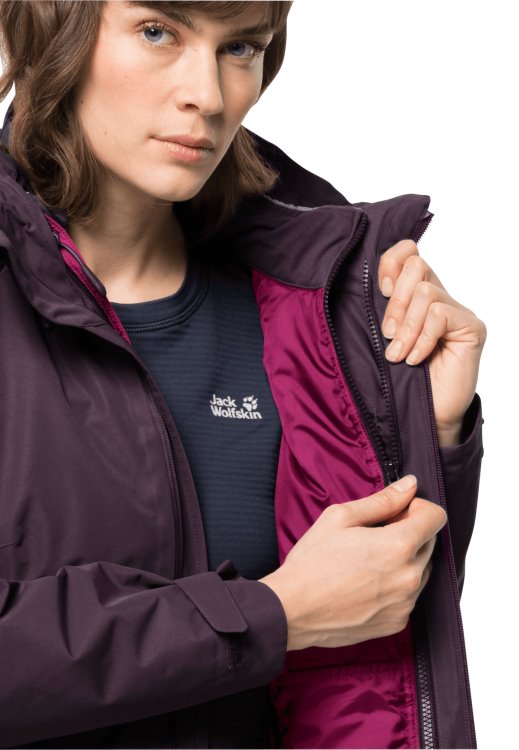 New Bergland 3in1 Jacket W Brand Jack Wolfskin Grapevine