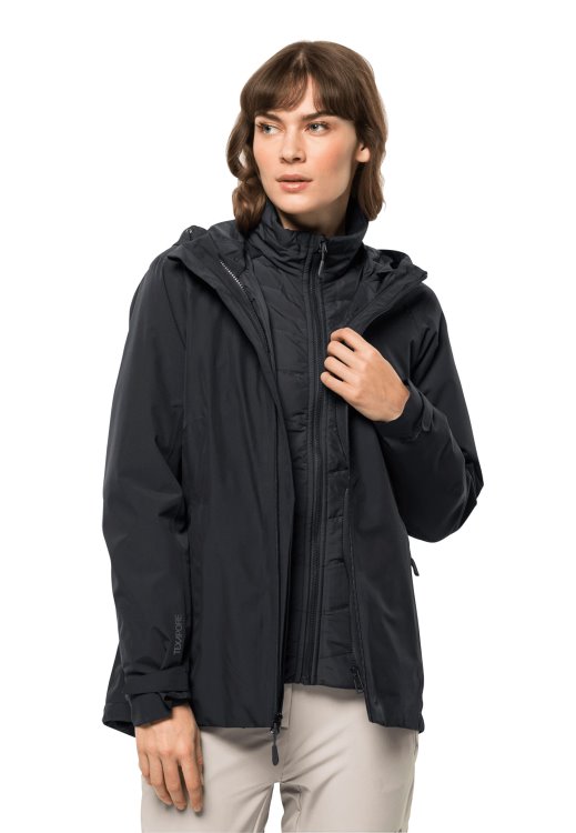 Brand Jack Wolfskin Black Glaabach 3in1 Jacket W Collection