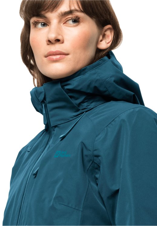 Brand Jack Wolfskin Bergland 3in1 Jacket W Blue Coral Origins