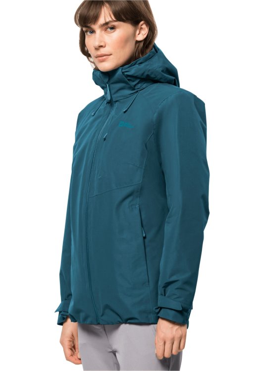 Brand Jack Wolfskin Bergland 3in1 Jacket W Blue Coral Origins