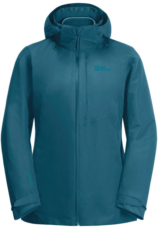 Brand Jack Wolfskin Bergland 3in1 Jacket W Blue Coral Origins