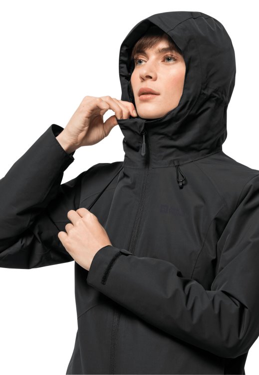 Black New Brand Jack Wolfskin Heidelstein Ins Jacket W