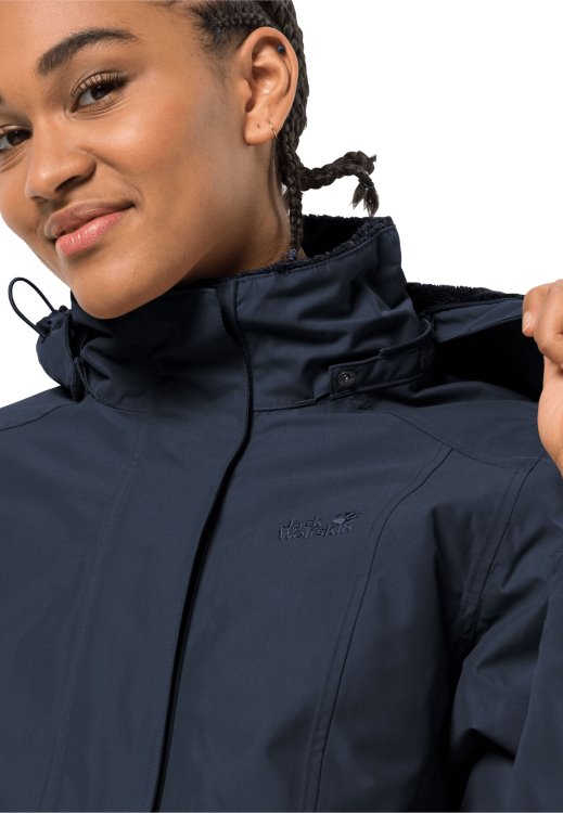Night Blue Madison Avenue Coat Brand Jack Wolfskin Collection