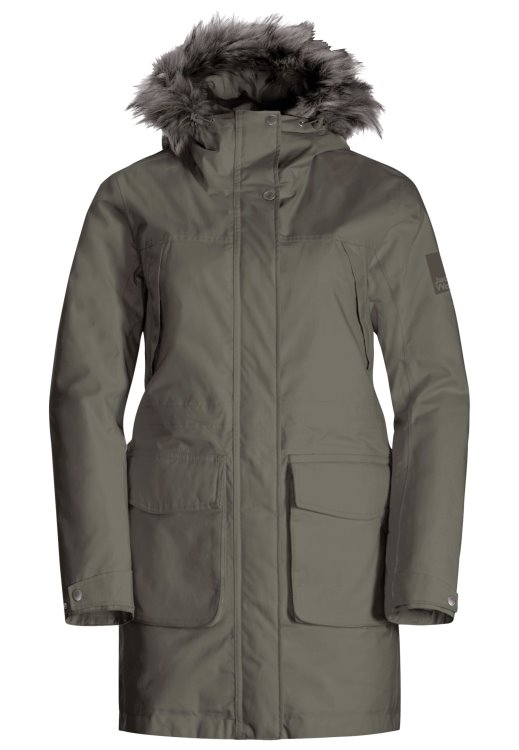 Origin Winterfrost Ins Parka W Brand Jack Wolfskin Dusty Olive