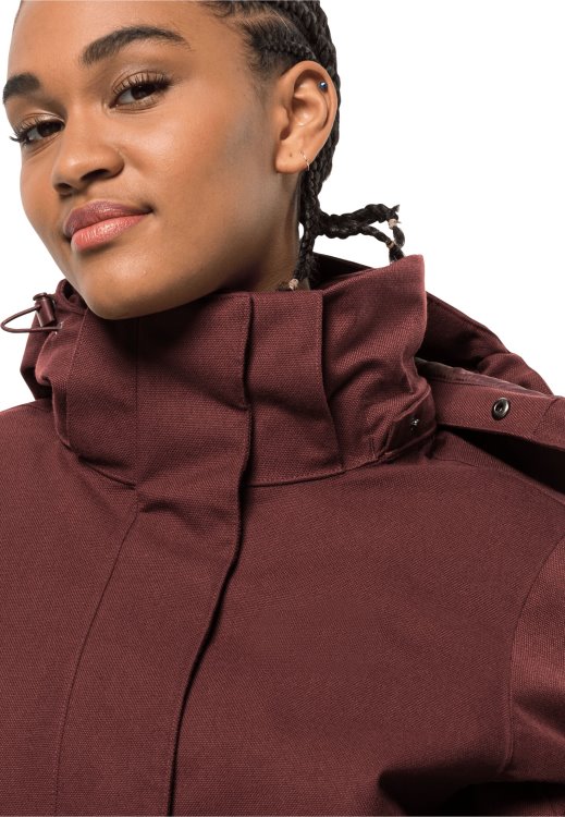 Fierce Wind Parka W Cordovan Red Brand Jack Wolfskin Fashion