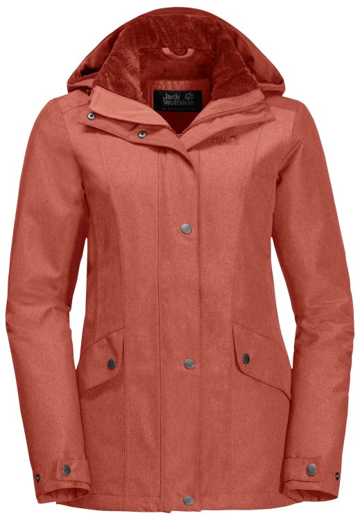 Park Avenue Jacket Brand Jack Wolfskin Collection Autumn Red