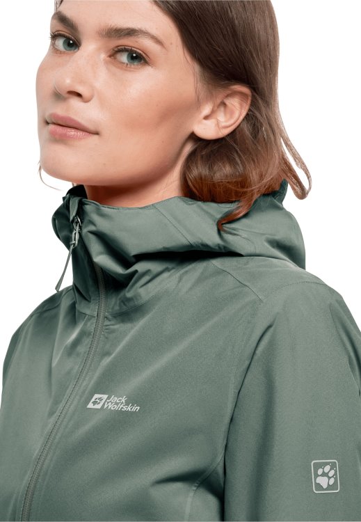 Pack & Go Shell W Brand Hedge Green Brand Jack Wolfskin