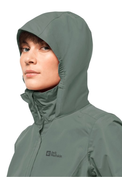 Hedge Green Origins Stormy Point 2l Jacket W Brand Jack Wolfskin