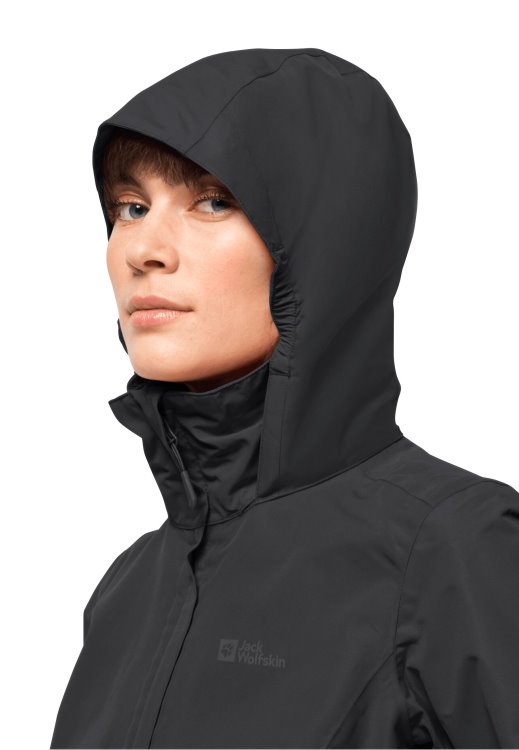 New Brand Jack Wolfskin Stormy Point 2l Jacket W Black
