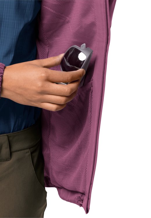 Best Stormy Point Jacket W Brand Jack Wolfskin Violet Quartz