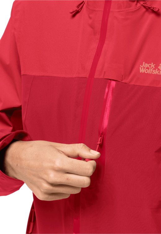 Brand Jack Wolfskin Bright Scarlet Go Hike Jacket W Fashion