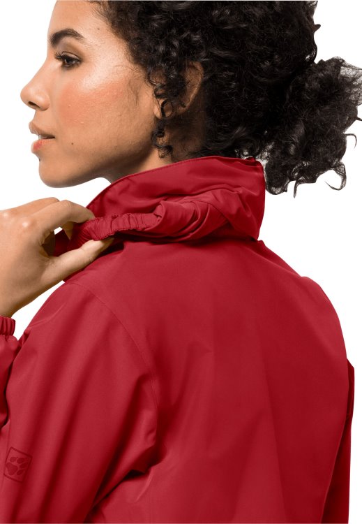 Brand Jack Wolfskin Bright Scarlet Collection Stormy Point Jacket W
