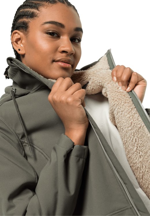 Brand Jack Wolfskin Dusty Olive Origin Windy Valley Coat W