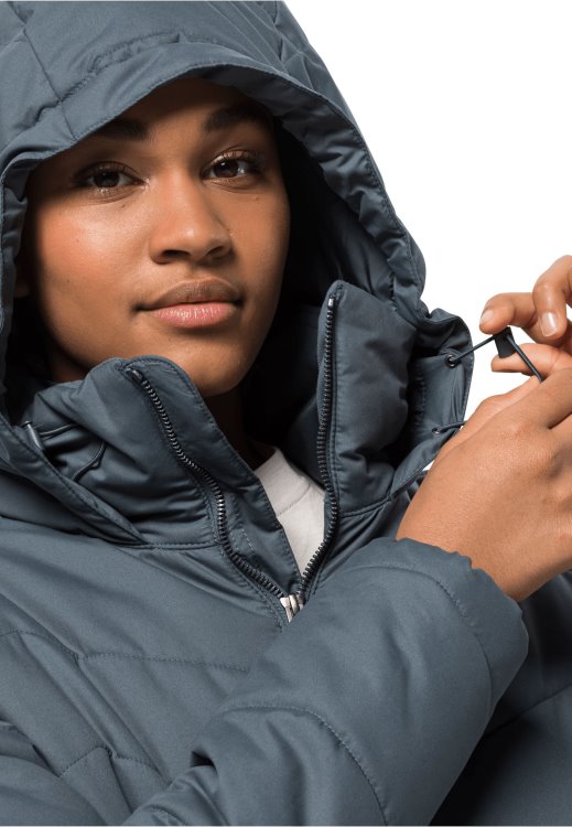 Brand Jack Wolfskin Slate Blue Kyoto Long Coat W Origins