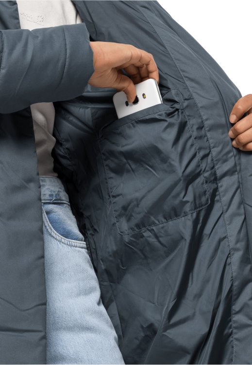 Original Brand Jack Wolfskin Kyoto Coat W Slate Blue