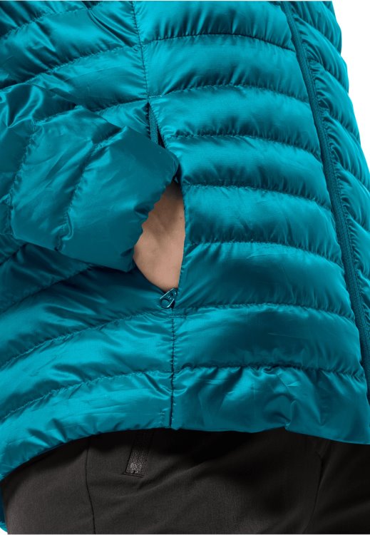 Pack & Go Down Jacket W Freshwater Blue Origins Brand Jack Wolfskin