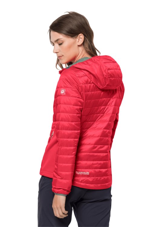 Collection Routeburn Jacket W Brand Jack Wolfskin Tulip Red
