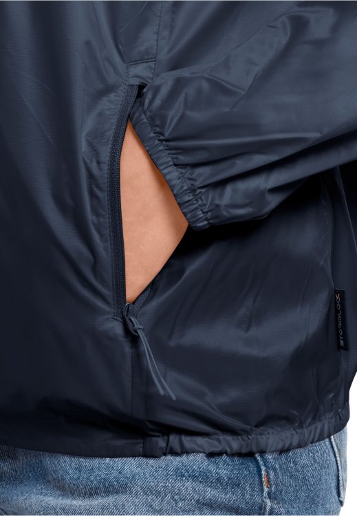 Night Blue Origins Pack & Go Windshell W Brand Jack Wolfskin